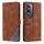 Per vivo Y19s Custodia in pelle con cuciture Skin Feel (marrone)