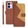 Per OPPO Reno13 F 5G idewei Custodia per telefono in pelle con cuciture bicolore (marrone) Per OPPO Reno13 F 5G idewei Custodia per telefono in pelle con cuciture bicolore (marrone)