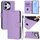 Custodia in pelle tinta unita per Honor 400 Lite con cordino (viola lavanda) Custodia in pelle tinta unita per Honor 400 Lite con cordino (viola lavanda)