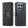 Per Xiaomi 14T Pro Custodia per telefono in pelle con fibbia ad anello rombica (nera) Per Xiaomi 14T Pro Custodia per telefono in pelle con fibbia ad anello rombica (nera)