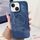 Per iPhone 14 Denim MagSafe Custodia magnetica per PC + PU Custodia per telefono (blu scuro) Per iPhone 14 Denim MagSafe Custodia magnetica per PC + PU Custodia per telefono (blu scuro)