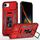 Per iPhone 16e Armor PC + TPU Camera Shield Custodia per telefono (rosso)