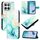 Per Honor X8c 4G PT003 Custodia in pelle con motivo in marmo (verde)