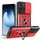 Per Honor X8c 4G Custodia per fotocamera scorrevole TPU+PC Custodia per telefono (rosso)