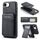 Per iPhone 16e Fierre Shann Custodia per telefono con porta carte magnetico verticale in pelle di mucca (nero) Per iPhone 16e Fierre Shann Custodia per telefono con porta carte magnetico verticale in pelle di mucca (nero)