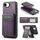 Per iPhone 16e Fierre Shann Custodia per telefono con porta carte magnetico verticale in pelle di mucca (viola) Per iPhone 16e Fierre Shann Custodia per telefono con porta carte magnetico verticale in pelle di mucca (viola)