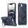 Per iPhone 16e Custodia per telefono con supporto MagSafe satinato (blu)