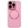 Per iPhone 15 Pro Max Custodia per telefono in silicone MagSafe con piccola finestra in vetro acrilico e lente (rosa) Per iPhone 15 Pro Max Custodia per telefono in silicone MagSafe con piccola finestra in vetro acrilico e lente (rosa)