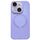 Per iPhone 15 Plus Custodia per telefono in silicone MagSafe con lente in vetro acrilico e finestra piccola (viola) Per iPhone 15 Plus Custodia per telefono in silicone MagSafe con lente in vetro acrilico e finestra piccola (viola)