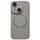 Per iPhone 14 Custodia per telefono in silicone MagSafe con piccola finestra in vetro acrilico (grigio) Per iPhone 14 Custodia per telefono in silicone MagSafe con piccola finestra in vetro acrilico (grigio)