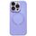 Per iPhone 12 Pro Max Custodia per telefono in silicone MagSafe con piccola finestra in vetro acrilico (viola) Per iPhone 12 Pro Max Custodia per telefono in silicone MagSafe con piccola finestra in vetro acrilico (viola)