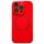 Per iPhone 12 Pro Max Custodia per telefono in silicone MagSafe con piccola finestra in vetro acrilico (rosso) Per iPhone 12 Pro Max Custodia per telefono in silicone MagSafe con piccola finestra in vetro acrilico (rosso)