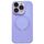 Per iPhone 11 Pro Custodia per telefono in silicone MagSafe con piccola finestra in vetro acrilico (viola) Per iPhone 11 Pro Custodia per telefono in silicone MagSafe con piccola finestra in vetro acrilico (viola)