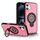 Per iPhone 16 Plus Custodia magnetica con supporto ad anello (rosa brillante) Per iPhone 16 Plus Custodia magnetica con supporto ad anello (rosa brillante)