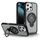 Per iPhone 16 Pro Max Custodia magnetica con supporto ad anello (grigio)