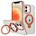Per iPhone 12 Custodia per telefono con supporto magnetico MagSafe in acrilico ibrido TPU bicolore (arancione) Per iPhone 12 Custodia per telefono con supporto magnetico MagSafe in acrilico ibrido TPU bicolore (arancione)