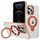 Per iPhone 12 Pro Custodia per telefono con supporto magnetico MagSafe in acrilico ibrido TPU bicolore (arancione) Per iPhone 12 Pro Custodia per telefono con supporto magnetico MagSafe in acrilico ibrido TPU bicolore (arancione)