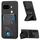 Per Google Pixel 9a Custodia per telefono con supporto a forma di K in fibra di carbonio (nero)