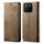 Custodia per telefono in pelle flip con texture denim per Honor X8c 4G (cachi) Custodia per telefono in pelle flip con texture denim per Honor X8c 4G (cachi)