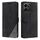Custodia in pelle con cuciture per Honor X6b 4G (nera)