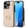 Per iPhone 16 Pro Max YM005 Custodia per telefono con custodia per carte di credito e cordino lungo (albicocca)
