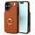 Per iPhone 16 YM005 Custodia per telefono con cordino lungo e pelle al tatto (marrone)