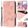 Custodia in pelle antifurto RFID per Honor 400 Lite in rilievo Rose (rosa) Custodia in pelle antifurto RFID per Honor 400 Lite in rilievo Rose (rosa)