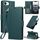 Per iPhone 16e Custodia in pelle antifurto con fibbia laterale RFID (verde) Per iPhone 16e Custodia in pelle antifurto con fibbia laterale RFID (verde)