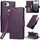 Per iPhone 16e Custodia in pelle antifurto con fibbia laterale RFID (viola scuro) Per iPhone 16e Custodia in pelle antifurto con fibbia laterale RFID (viola scuro)