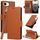 Per iPhone 16e Custodia in pelle antifurto RFID con fibbia laterale (marrone) Per iPhone 16e Custodia in pelle antifurto RFID con fibbia laterale (marrone)