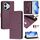 Custodia per telefono in pelle con stampa RFID per Honor 400 Lite Smile (viola) Custodia per telefono in pelle con stampa RFID per Honor 400 Lite Smile (viola)