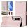 Per vivo V50 Lite 5G Custodia per telefono in pelle con stampa a nido d'ape RFID (rosa) Per vivo V50 Lite 5G Custodia per telefono in pelle con stampa a nido d'ape RFID (rosa)