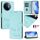 Custodia in pelle con stampa RFID Global Smile per vivo Y39 5G (verde menta) Custodia in pelle con stampa RFID Global Smile per vivo Y39 5G (verde menta)