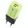 KO-72 38W QC3.0 USB e USB-C / Type-C PD Caricabatterie rapido, spina UE (verde) KO-72 38W QC3.0 USB e USB-C / Type-C PD Caricabatterie rapido, spina UE (verde)