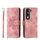 Per vivo Y29s 5G / Y04 4G Custodia in pelle con motivo floreale in rilievo (rosa) Per vivo Y29s 5G / Y04 4G Custodia in pelle con motivo floreale in rilievo (rosa)