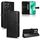 Custodia in pelle con trama a nido d'ape per Honor X8c 4G (nera)