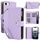Per iPhone 16e YM016 Custodia per telefono in pelle con cerniera rombica e cordino (viola chiaro) Per iPhone 16e YM016 Custodia per telefono in pelle con cerniera rombica e cordino (viola chiaro)