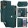Per Samsung Galaxy S25 Ultra 5G YM016 Rhombic Zipper Card Wallet Custodia per telefono in pelle con cordino (verde) Per Samsung Galaxy S25 Ultra 5G YM016 Rhombic Zipper Card Wallet Custodia per telefono in pelle con cordino (verde)