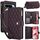 Per Google Pixel 9 / 9 Pro YM016 Custodia per telefono in pelle con cerniera rombica e cordino (viola scuro) Per Google Pixel 9 / 9 Pro YM016 Custodia per telefono in pelle con cerniera rombica e cordino (viola scuro)