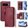 Per Google Pixel 10 Pro XL Multi-Card Slots Zipper Wallet Custodia in Pelle per Telefono (Rosso Scuro) Per Google Pixel 10 Pro XL Multi-Card Slots Zipper Wallet Custodia in Pelle per Telefono (Rosso Scuro)