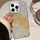 Per iPhone 16 Pro Max Custodia per telefono IMD con farfalle e cielo stellato sfumato (giallo)