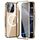 Per iPhone 16 Pro Max 360 Custodia per telefono magnetica smerigliata MagSafe a corpo intero (oro deserto)