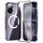 Per iPhone 16 360 Custodia per telefono magnetica smerigliata MagSafe a corpo intero (viola)
