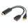 Convertitore HD1 HDMI 2.0b maschio a DP 1.4 femmina 4K 60Hz Cavo adattatore HDMI a DisplayPort