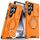 Custodia per telefono con supporto ad anello scorrevole Camshield per Samsung Galaxy S25 Ultra 5G (arancione) Custodia per telefono con supporto ad anello scorrevole Camshield per Samsung Galaxy S25 Ultra 5G (arancione)