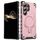 Per Samsung Galaxy S24 Ultra 5G Straship Custodia per telefono ibrida in TPU magnetico per PC (oro rosa) Per Samsung Galaxy S24 Ultra 5G Straship Custodia per telefono ibrida in TPU magnetico per PC (oro rosa)