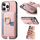 Custodia per iPhone 15 Pro Max con inserto laterale in pelle con anello a croce retrò e tasca porta carte MagSafe (rosa) Custodia per iPhone 15 Pro Max con inserto laterale in pelle con anello a croce retrò e tasca porta carte MagSafe (rosa)
