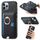 Custodia per iPhone 12 Pro Max con inserto laterale in pelle con anello a croce retrò e tasca porta carte MagSafe (nera) Custodia per iPhone 12 Pro Max con inserto laterale in pelle con anello a croce retrò e tasca porta carte MagSafe (nera)
