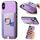 Custodia per iPhone XS Max con inserto laterale in pelle con anello a croce retrò e tasca porta carte MagSafe (viola) Custodia per iPhone XS Max con inserto laterale in pelle con anello a croce retrò e tasca porta carte MagSafe (viola)