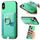 Custodia per iPhone XS Max con inserto laterale in pelle con anello a croce retrò e tasca porta carte MagSafe (verde) Custodia per iPhone XS Max con inserto laterale in pelle con anello a croce retrò e tasca porta carte MagSafe (verde)